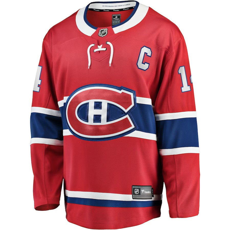 Nick Suzuki Montreal Canadiens NHL Fanatics Branded Men Red Breakaway Jersey product image 2, provided for visual reference