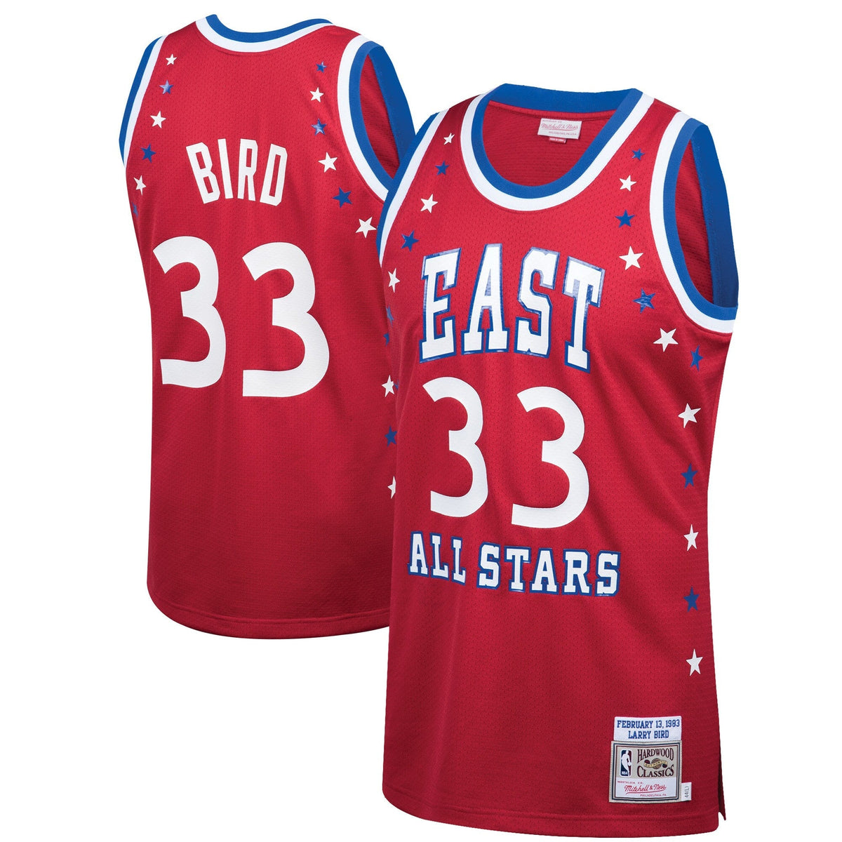 Larry Bird All Stars 1983 Red Hardwood Classics Swingman product image 1