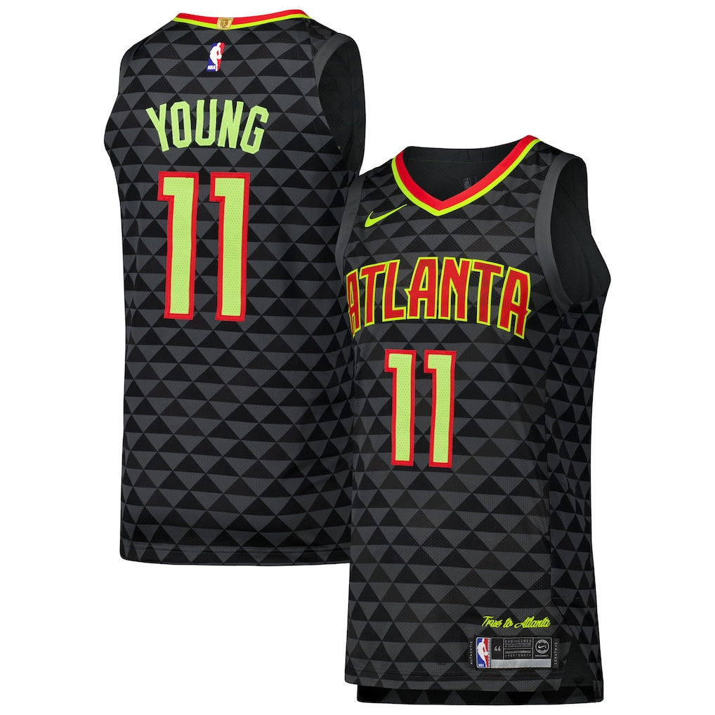 Trae Young Atlanta Hawks Jersey - Icon Edition - Black product image 1