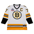 Ray Bourque Boston Bruins NHL Mitchell & Ness Men White 1989 Blue Line Authentic Jersey product image 1, provided for visual