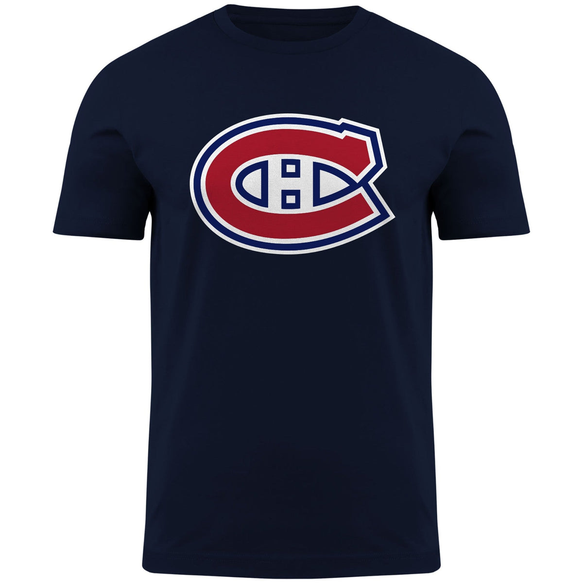 Montreal Canadiens NHL Bulletin Men Navy Primary Logo T-Shirt product image 1, provided for visual reference and product