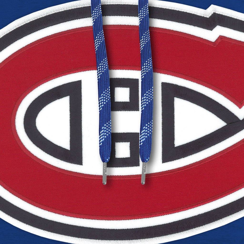 Montreal Canadiens NHL Bulletin Men Royal Blue Express Twill Logo Hoodie product image 3, provided for visual reference and
