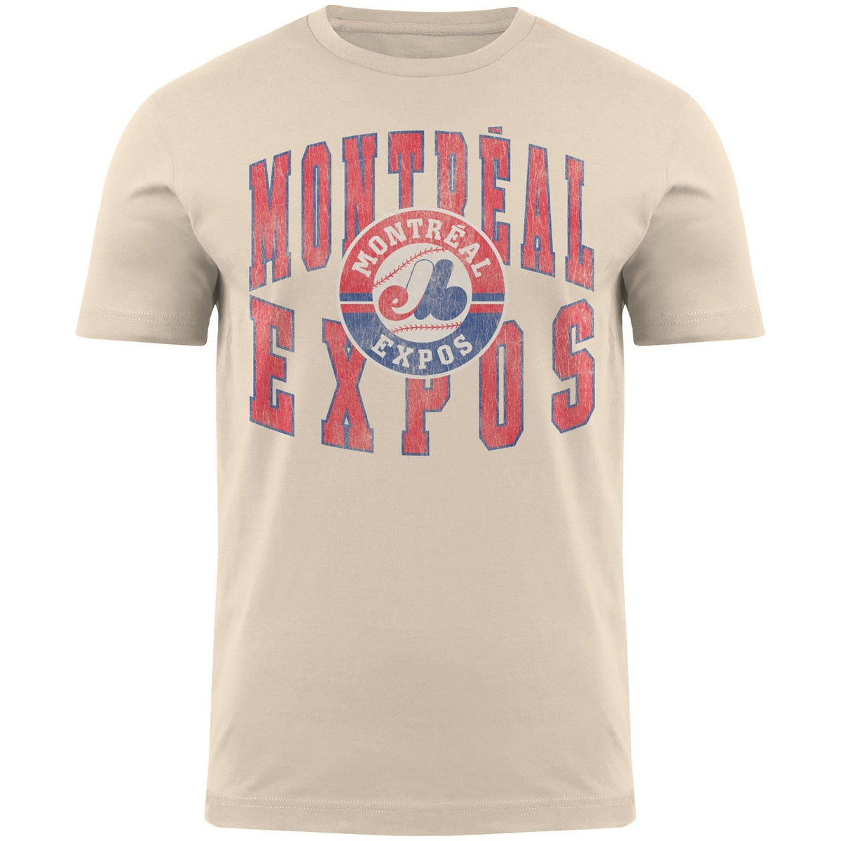Montreal Expos MLB Bulletin Men Beige Cooperstown The Natural T-Shirt product image 1, provided for visual reference and