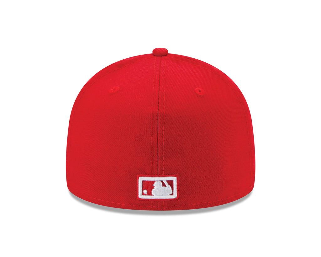 Montreal Expos MLB New Era Men Scarlet Red 59Fifty Cooperstown Fitted Hat product image 2, provided for visual reference and