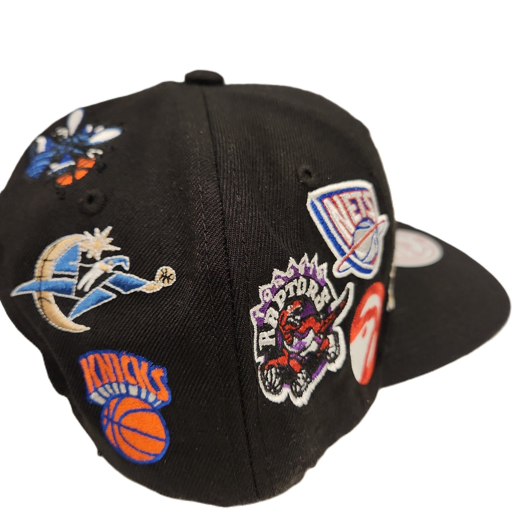 Eastern Conference NBA Mitchell & Ness Men Black All Over Snapback product image 2, provided for visual reference and