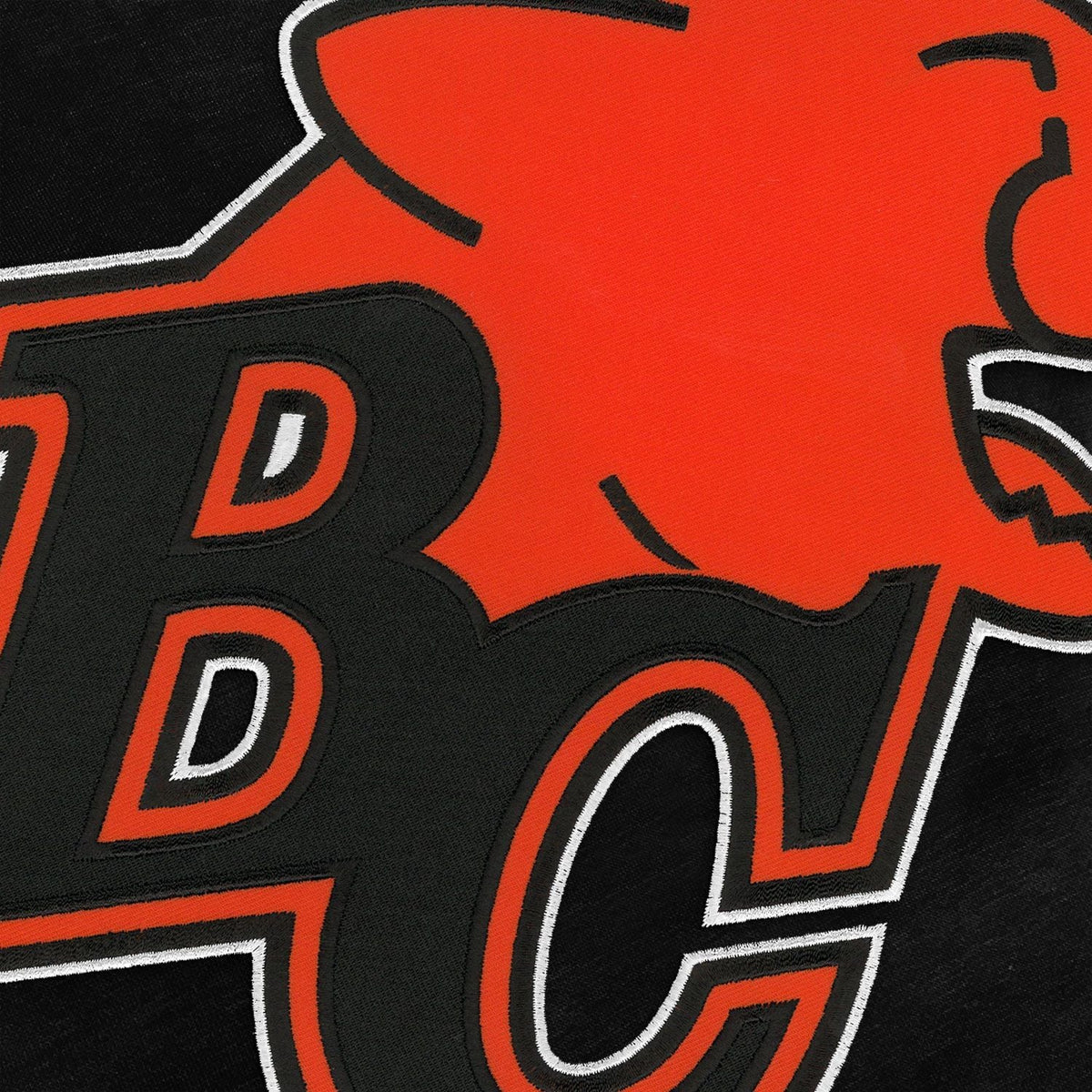 B.C Lions CFL Bulletin Men Black Express Twill Logo Hoodie product image 3, provided for visual reference and product detail