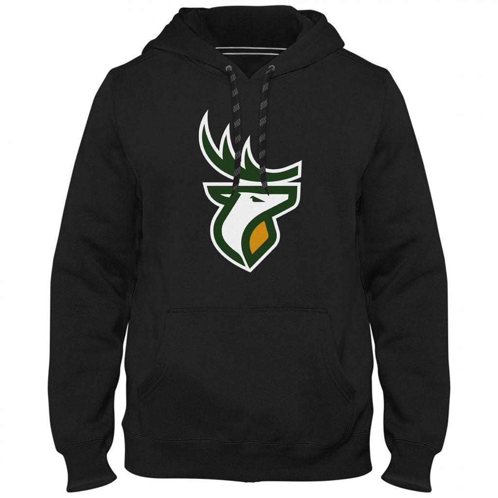 Edmonton Elks CFL Bulletin Men Black Express Twill Logo Hoodie product image 1, provided for visual reference and product