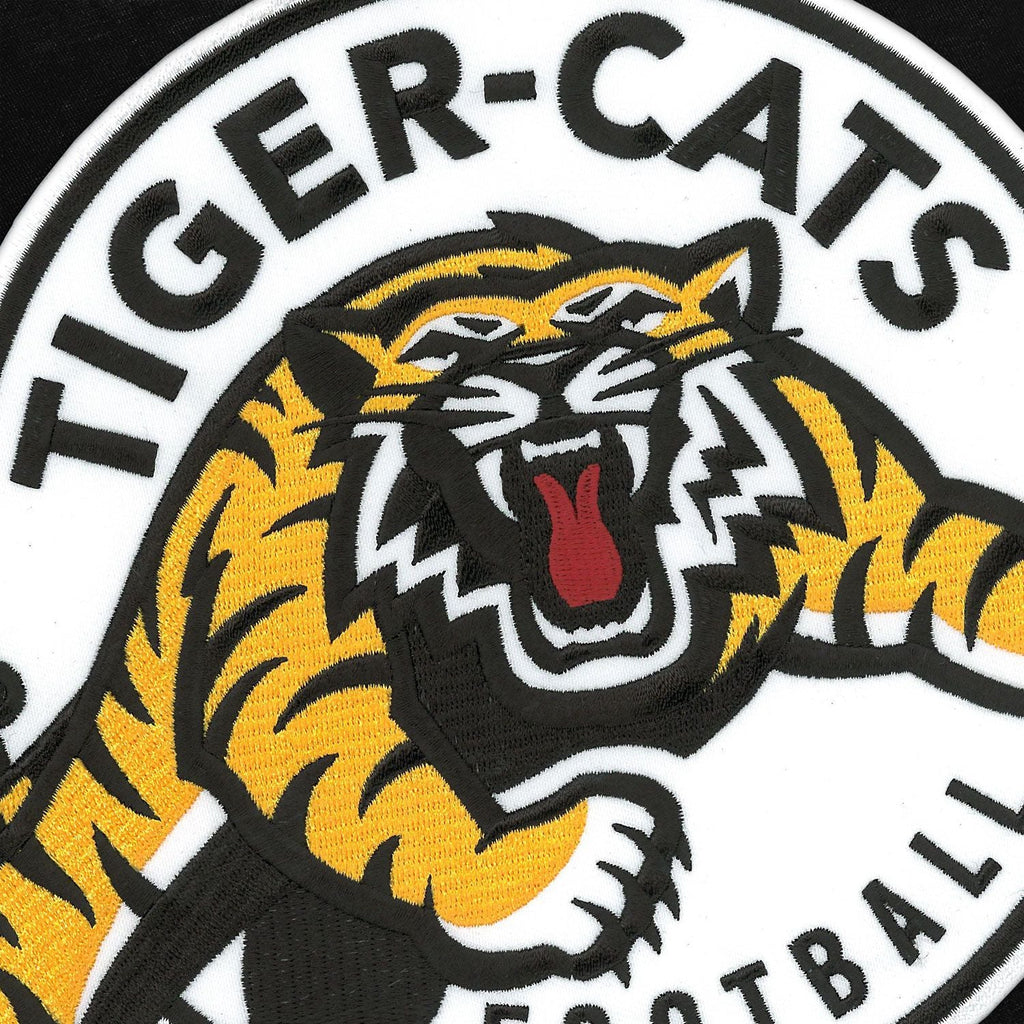 Hamilton Tiger-Cats CFL Bulletin Men Charcoal Express Twill Logo Hoodie product image 3, provided for visual reference and
