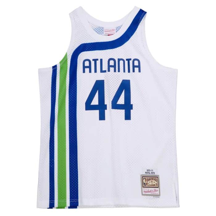 Men's Atlanta Hawks Pete Maravich Mitchell & Ness White product image 2