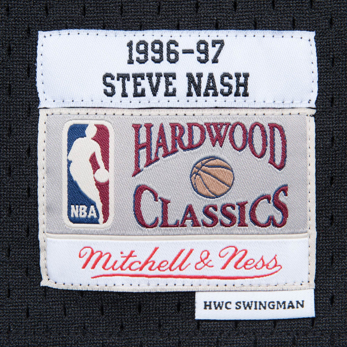Steve Nash Phoenix Suns NBA Mitchell & Ness Men Black 1996-97 Hardwood Classics Swingman Jersey product image 4, provided