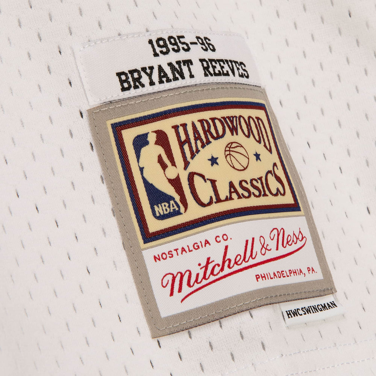 Vancouver Grizzlies Bryant Reeves White 1995-96 Hardwood product image 3