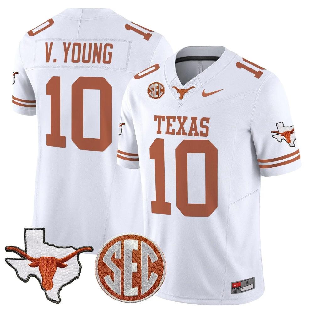 Vince Young Texas Longhorns Jersey - White product image 1