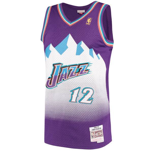 Men's Mitchell & Ness John Stockton Utah Jazz Purple product image 2