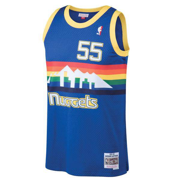 Mens Denver Nuggets Dikembe Mutombo Mitchell & Ness Blue product image 2