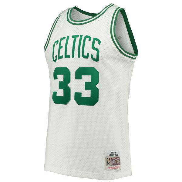 Men’s Larry Bird Boston Celtics 1985-86 White Swingman product image 2