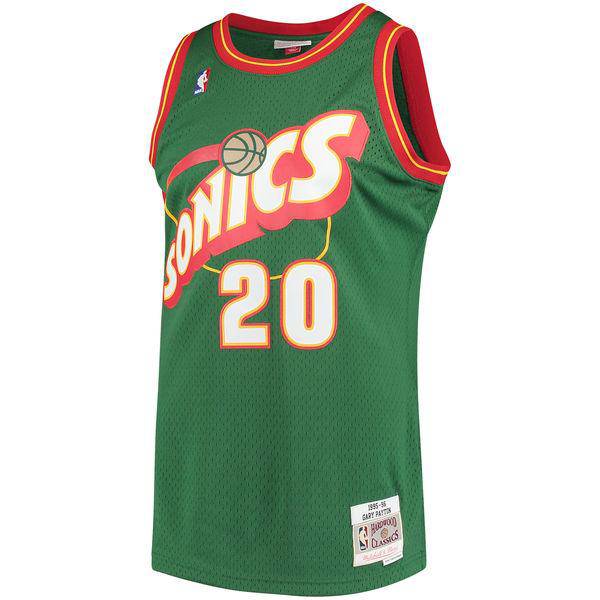Men's Seattle SuperSonics Gary Payton Mitchell & Ness Green product image 2