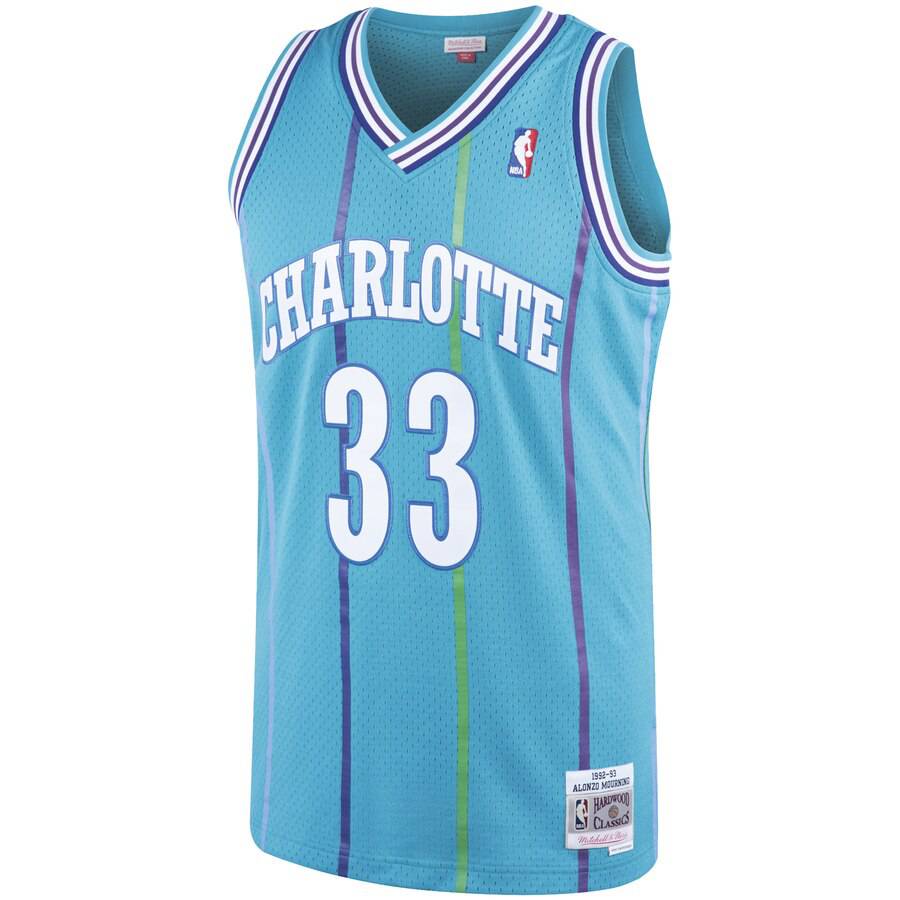 Men’s Alonzo Mourning Charlotte Hornets 1992-93 Swingman product image 2