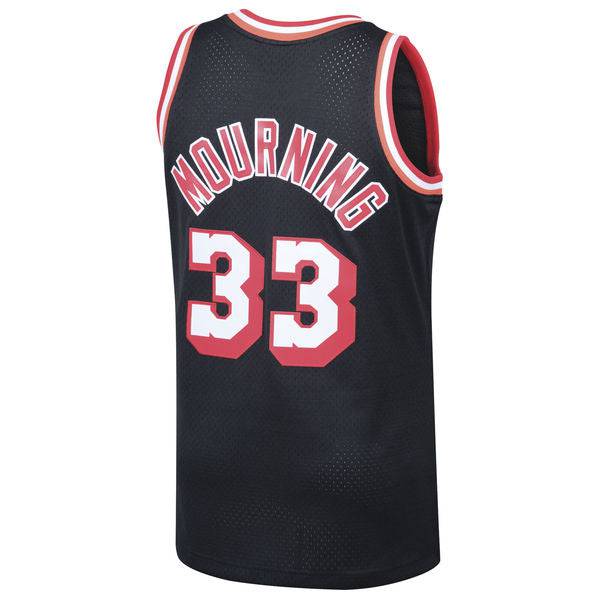 Men's Miami Heat Alonzo Mourning Mitchell & Ness Black product image 3