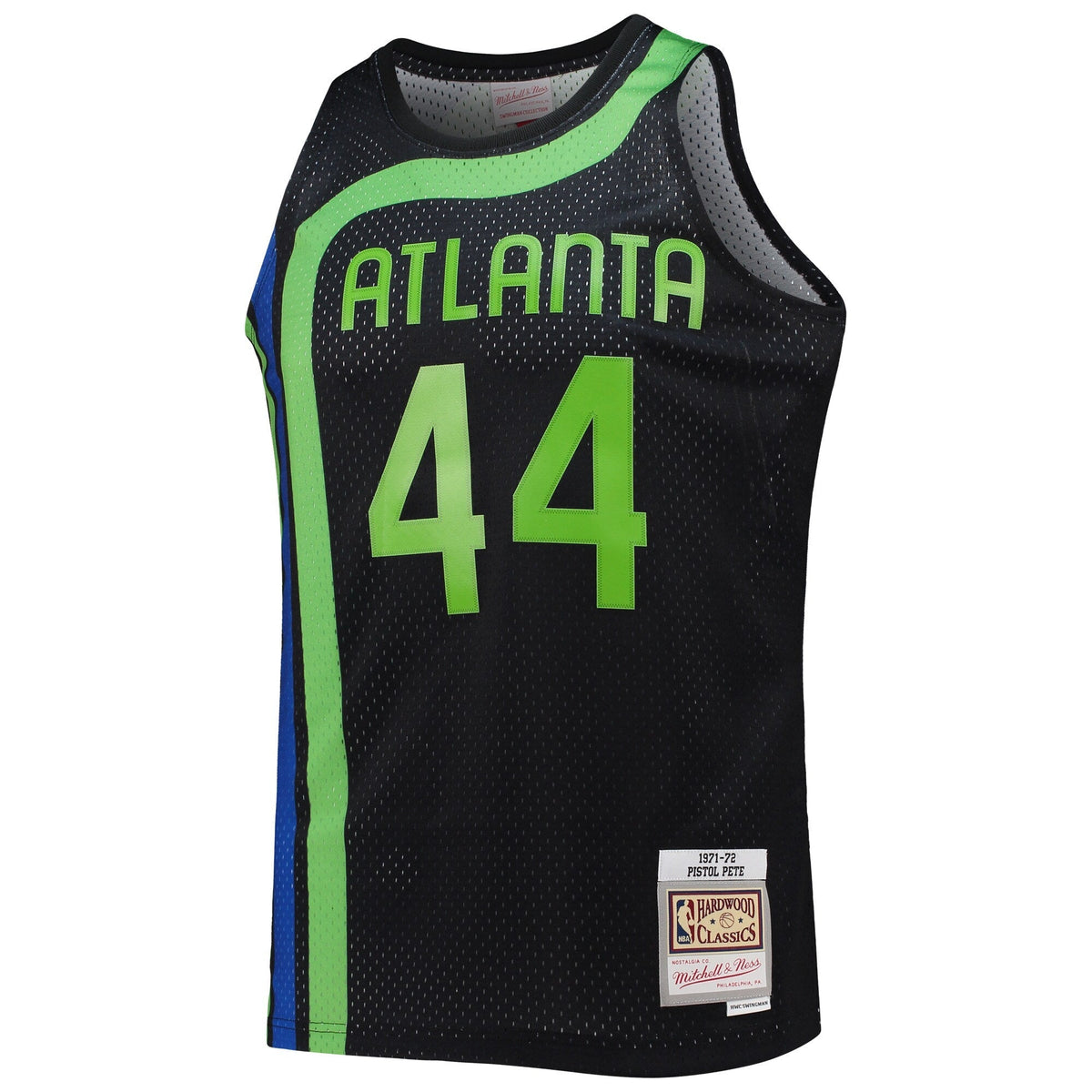 Men's Atlanta Hawks Pete Maravich Mitchell & Ness Black product image 2