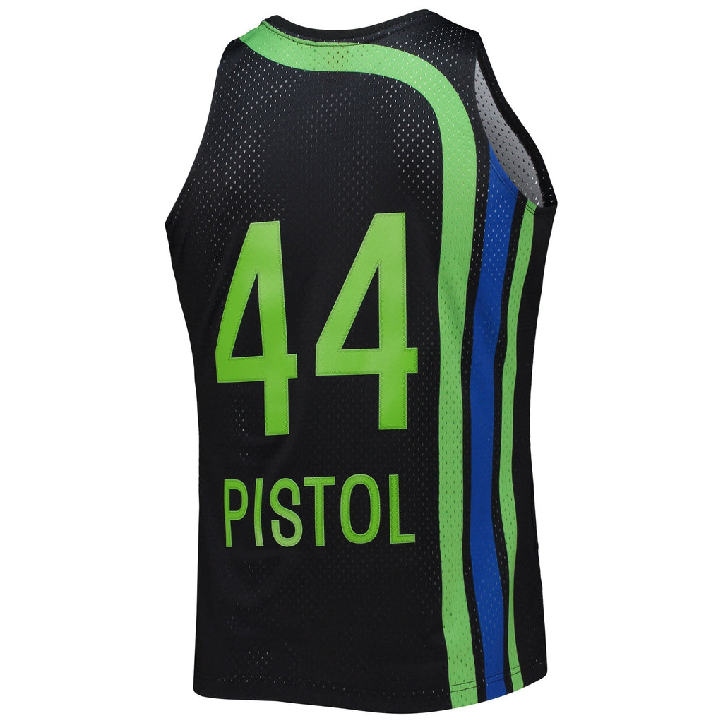Men's Atlanta Hawks Pete Maravich Mitchell & Ness Black product image 3