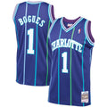 Men’s Muggsy Bogues Charlotte Hornets 1994-95 Purple product image 1