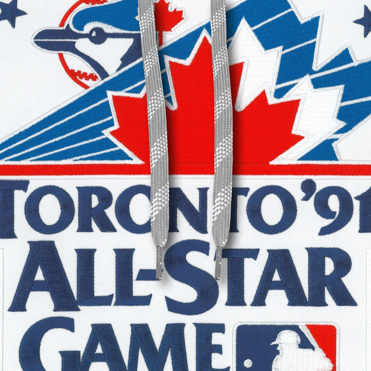 Toronto Blue Jays MLB Bulletin Men Athletic Grey 1991 All Star Game Express Twill Logo Hoodie product image 3, provided for