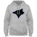 Toronto Blue Jays MLB Bulletin Men Athletic Grey Express Twill Back In Black Birdhead Logo Hoodie product image 1, provided