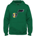 Utah Jazz NBA Bulletin Men Green Express Twill Logo Hoodie product image 1, provided for visual reference and product detail