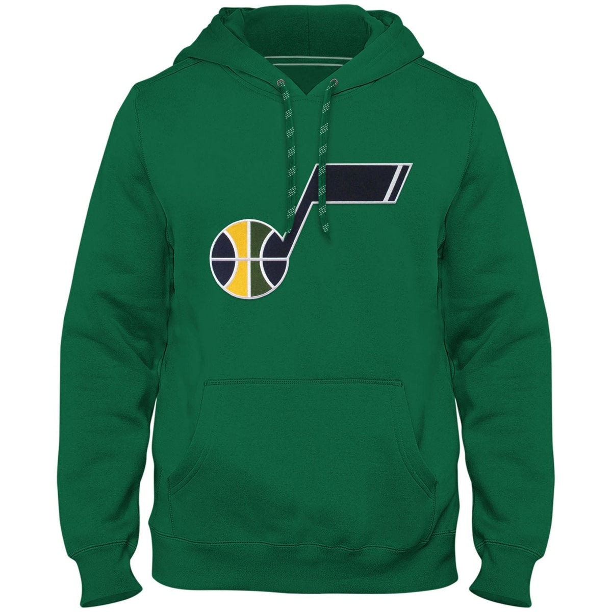 Utah Jazz NBA Bulletin Men Green Express Twill Logo Hoodie product image 1, provided for visual reference and product detail