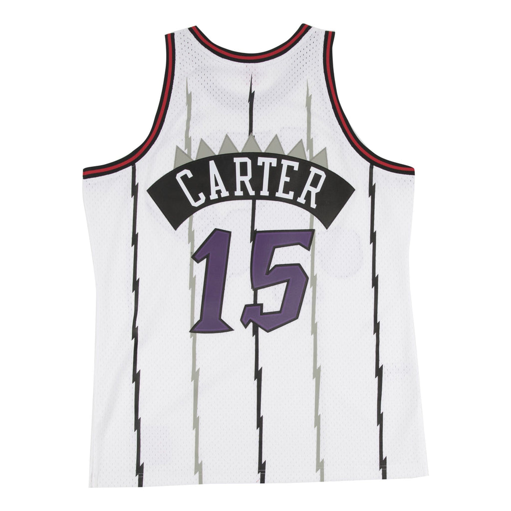 Vince Carter Toronto Raptors NBA Mitchell & Ness Men White 1998-99 Hardwood Classics Swingman Jersey product image 2,