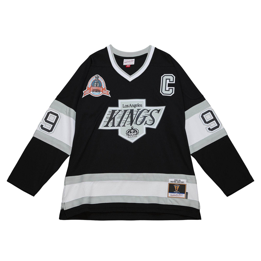Wayne Gretzky Los Angeles Kings NHL Mitchell & Ness Men Black 1992 Blue Line Authentic Jersey product image 2, provided for