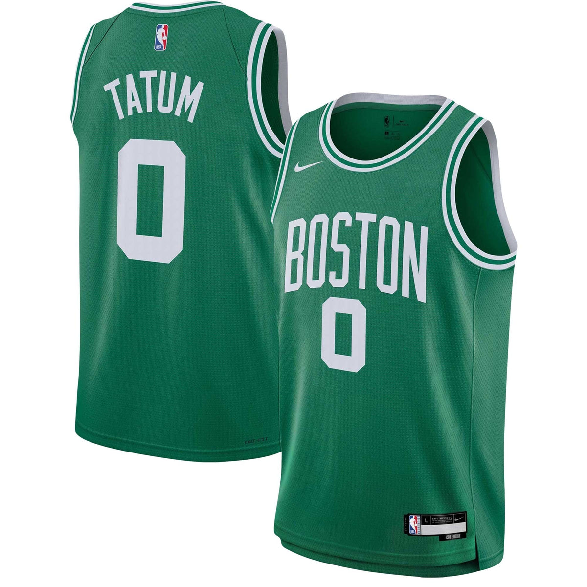 Boston Celtics Jayson Tatum Green Nike Swingman Icon Jersey product image 1